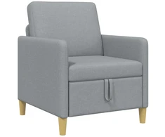Sofa su saugojimo vieta Šviesiai pilka 72 x 78 x 87 cm