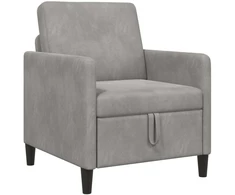 Sofa su saugojimo vieta Šviesiai pilka 72 x 78 x 87 cm