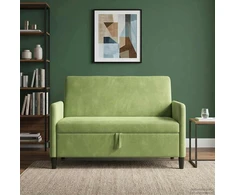 Sofa su saugojimo vieta Šviesiai žalia 122 x 78 x 87 cm