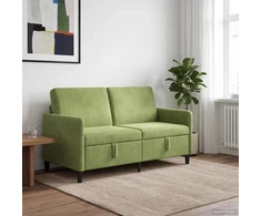 Sofa su saugojimo vieta Šviesiai žalia 152 x 78 x 87 cm