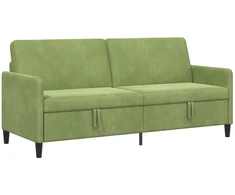 Sofa su saugojimo vieta Šviesiai žalia 192 x 78 x 87 cm