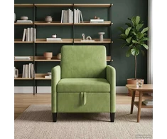 Sofa su saugojimo vieta Šviesiai žalia 72 x 78 x 87 cm