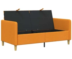 Sofa su saugojimo vieta Tamsiai geltona 152 x 78 x 87 cm
