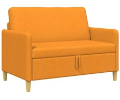 Sofa su saugojimo vieta Tamsiai geltona 122 x 78 x 87 cm