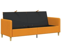 Sofa su saugojimo vieta Tamsiai geltona 192 x 78 x 87 cm