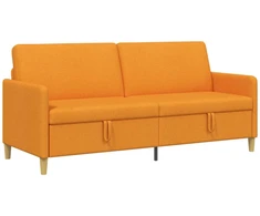 Sofa su saugojimo vieta Tamsiai geltona 192 x 78 x 87 cm