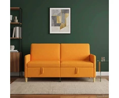 Sofa su saugojimo vieta Tamsiai geltona 172 x 78 x 87 cm