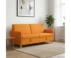 Sofa su saugojimo vieta Tamsiai geltona 192 x 78 x 87 cm