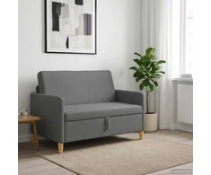 Sofa su saugojimo vieta Tamsiai pilka 122 x 78 x 87 cm