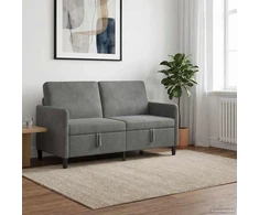 Sofa su saugojimo vieta Tamsiai pilka 152 x 78 x 87 cm