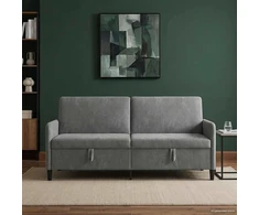 Sofa su saugojimo vieta Tamsiai pilka 192 x 78 x 87 cm
