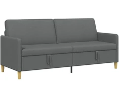Sofa su saugojimo vieta Tamsiai pilka 192 x 78 x 87 cm
