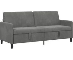 Sofa su saugojimo vieta Tamsiai pilka 192 x 78 x 87 cm