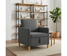 Sofa su saugojimo vieta Tamsiai pilka 72 x 78 x 87 cm