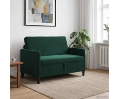 Sofa su saugojimo vieta Tamsiai žalia 122 x 78 x 87 cm