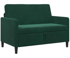 Sofa su saugojimo vieta Tamsiai žalia 122 x 78 x 87 cm