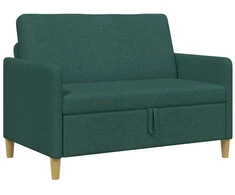 Sofa su saugojimo vieta Tamsiai žalia 122 x 78 x 87 cm