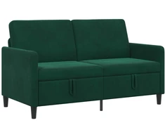 Sofa su saugojimo vieta Tamsiai žalia 152 x 78 x 87 cm