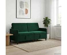 Sofa su saugojimo vieta Tamsiai žalia 172 x 78 x 87 cm