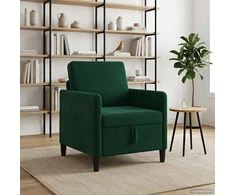 Sofa su saugojimo vieta Tamsiai žalia 72 x 78 x 87 cm