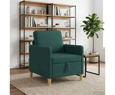 Sofa su saugojimo vieta Tamsiai žalia 72 x 78 x 87 cm