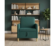 Sofa su saugojimo vieta Tamsiai žalia 72 x 78 x 87 cm