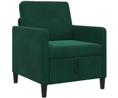 Sofa su saugojimo vieta Tamsiai žalia 72 x 78 x 87 cm