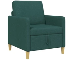 Sofa su saugojimo vieta Tamsiai žalia 72 x 78 x 87 cm