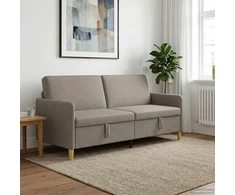 Sofa su saugojimo vieta Taupe 192 x 78 x 87 cm Poliesteris