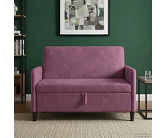Sofa su saugojimo vieta Violetinė 122 x 78 x 87 cm Poliesteris