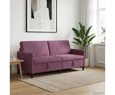 Sofa su saugojimo vieta Violetinė 192 x 78 x 87 cm Poliesteris
