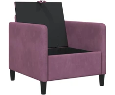 Sofa su saugojimo vieta Violetinė 72 x 78 x 87 cm Poliesteris