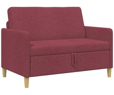 Sofa su saugojimo vieta Vyno raudona 122 x 78 x 87 cm