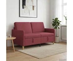 Sofa su saugojimo vieta Vyno raudona 152 x 78 x 87 cm