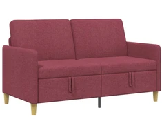 Sofa su saugojimo vieta Vyno raudona 152 x 78 x 87 cm