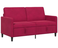 Sofa su saugojimo vieta Vyno raudona 152 x 78 x 87 cm