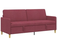 Sofa su saugojimo vieta Vyno raudona 192 x 78 x 87 cm