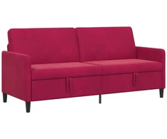 Sofa su saugojimo vieta Vyno raudona 192 x 78 x 87 cm