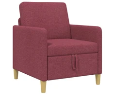 Sofa su saugojimo vieta Vyno raudona 72 x 78 x 87 cm