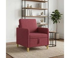 Sofa su saugojimo vieta Vyno raudona 72 x 78 x 87 cm