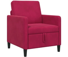 Sofa su saugojimo vieta Vyno raudona 72 x 78 x 87 cm