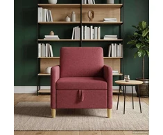Sofa su saugojimo vieta Vyno raudona 72 x 78 x 87 cm