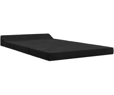 Sofa Sulankstomas Sofos Lova Juoda 120 x 60 x 49 cm Audinys