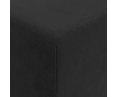 Sulankstomas Sofos Lova Juoda 200 x 70 x 15 cm Aksomas