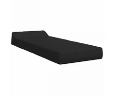 Sofa Sulankstomas Sofos Lova Juoda 60 x 70 x 41 cm Audinys