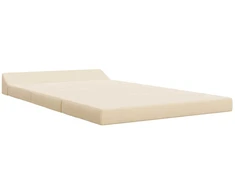 Sofa Sulankstomas Sofos Lova Kreminė 120 x 60 x 49 cm Audinys