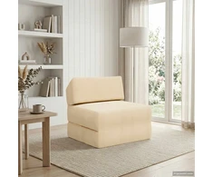 Sofa Sulankstomas Sofos Lova Kreminė 60 x 70 x 41 cm Audinys