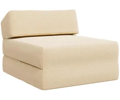 Sofa Sulankstomas Sofos Lova Kreminė 60 x 70 x 41 cm Audinys