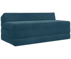 Sofa Sulankstomas Sofos Lova Mėlyna 120 x 60 x 49 cm Audinys