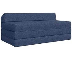 Sofa Sulankstomas Sofos Lova Mėlyna 120 x 60 x 49 cm Audinys
